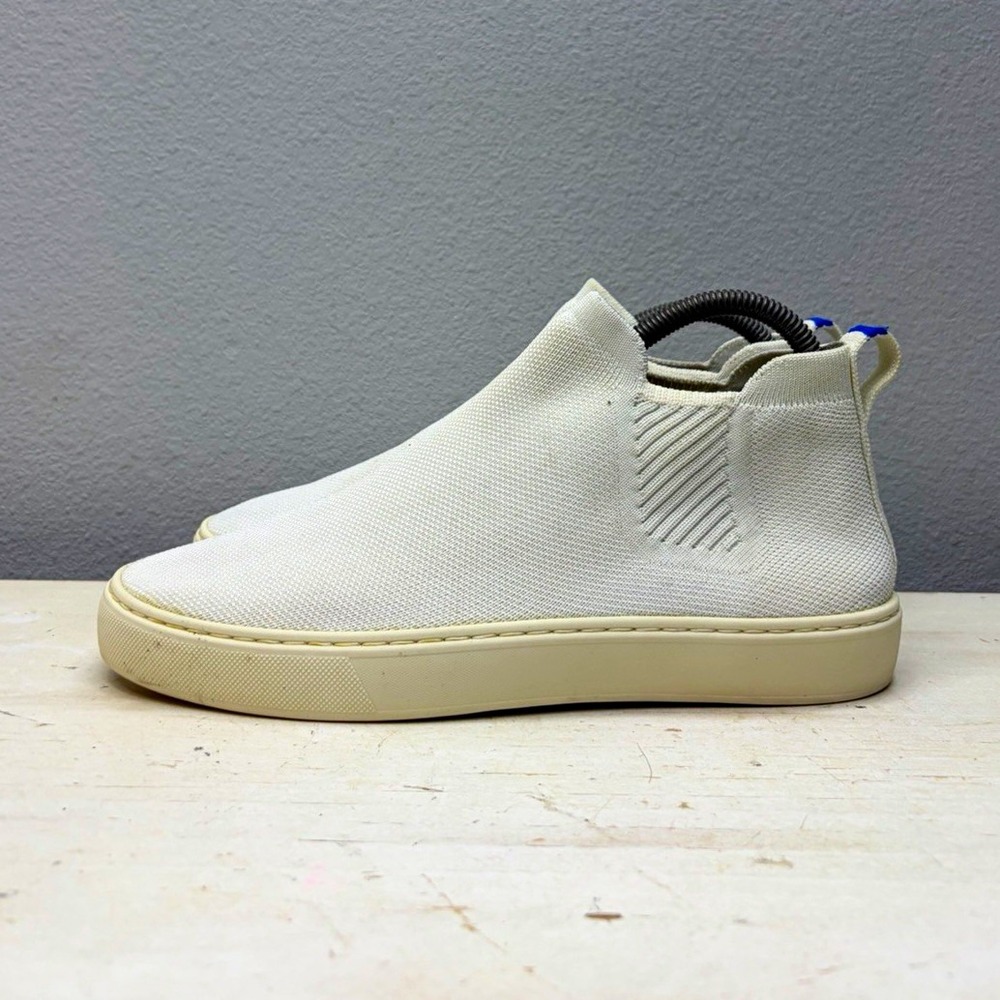 Rothy's White Knit The Chelsea Slip On Shoes Size 8